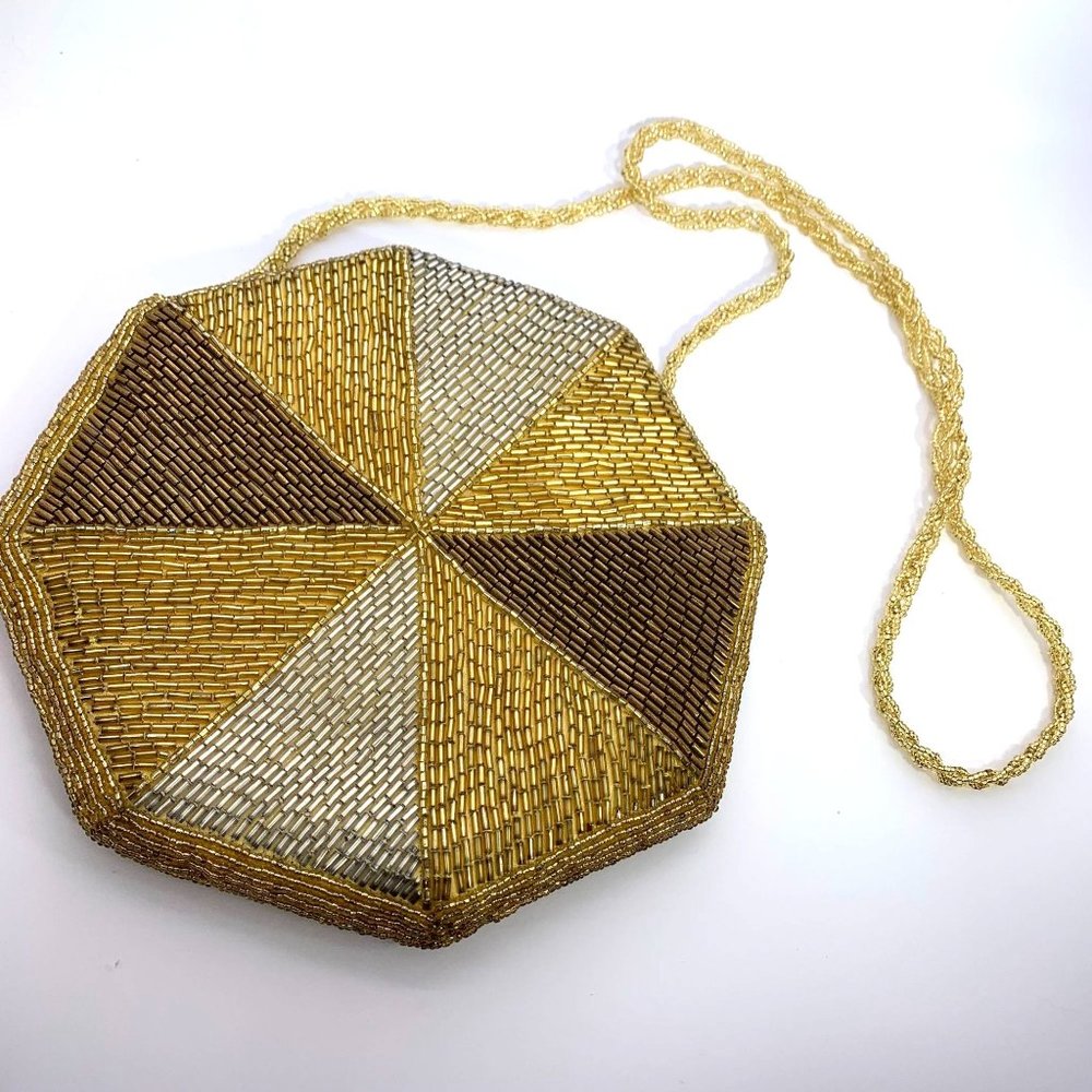 Le Regale Hato Hasi Evening Bag Purse Handbag Beaded Vintage